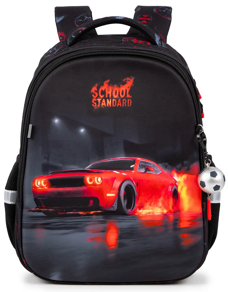 Шкільний рюкзак з ортопедичною спинкою для хлопчика з Машиною School Standard 38х30х18 см для першокласника (170-69) - фото 2