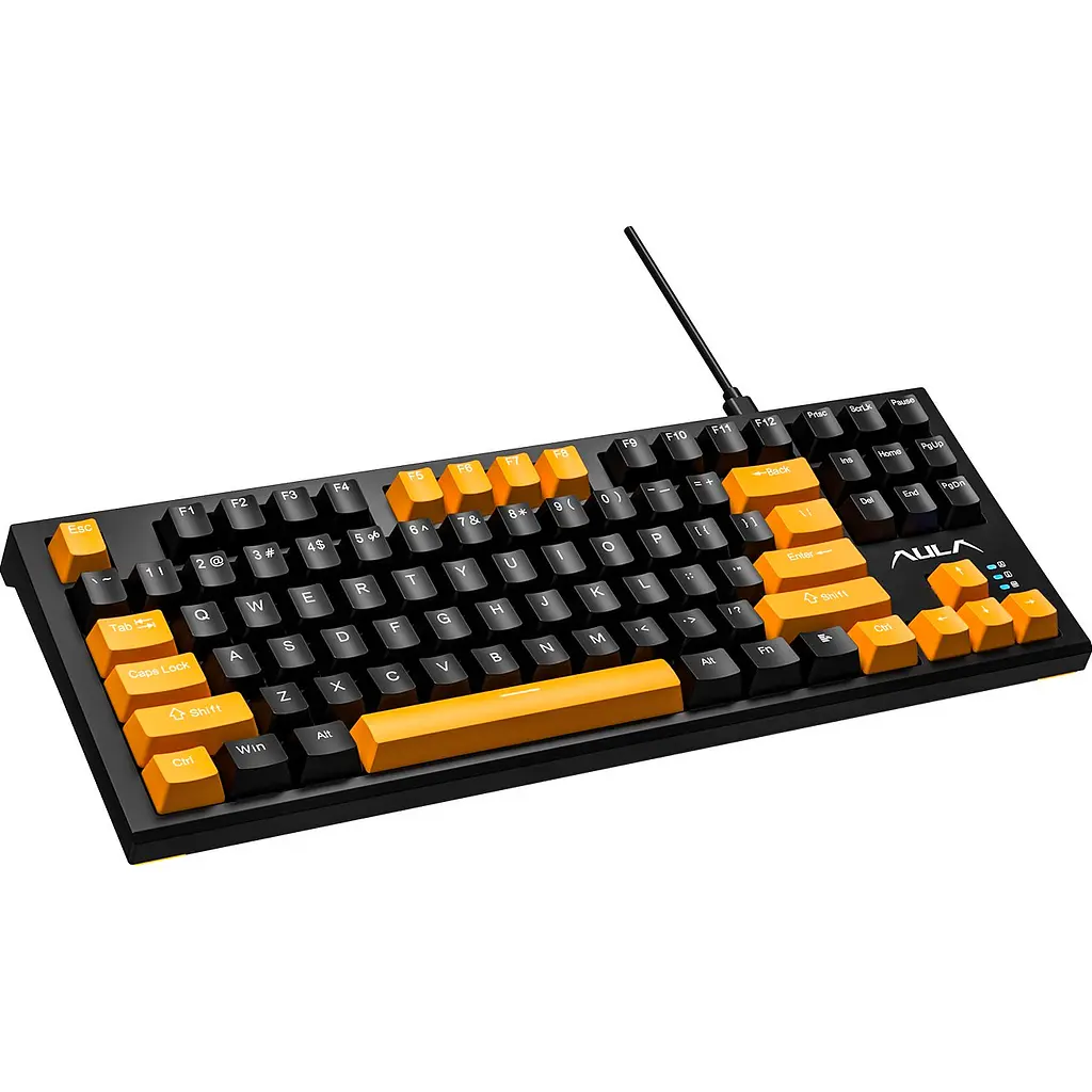 Клавиатура Aula Wind F3032 Mechanical KRGD Brown EN/UA Black + 21 Yellow keys [6948391201740] [90993] - фото 3