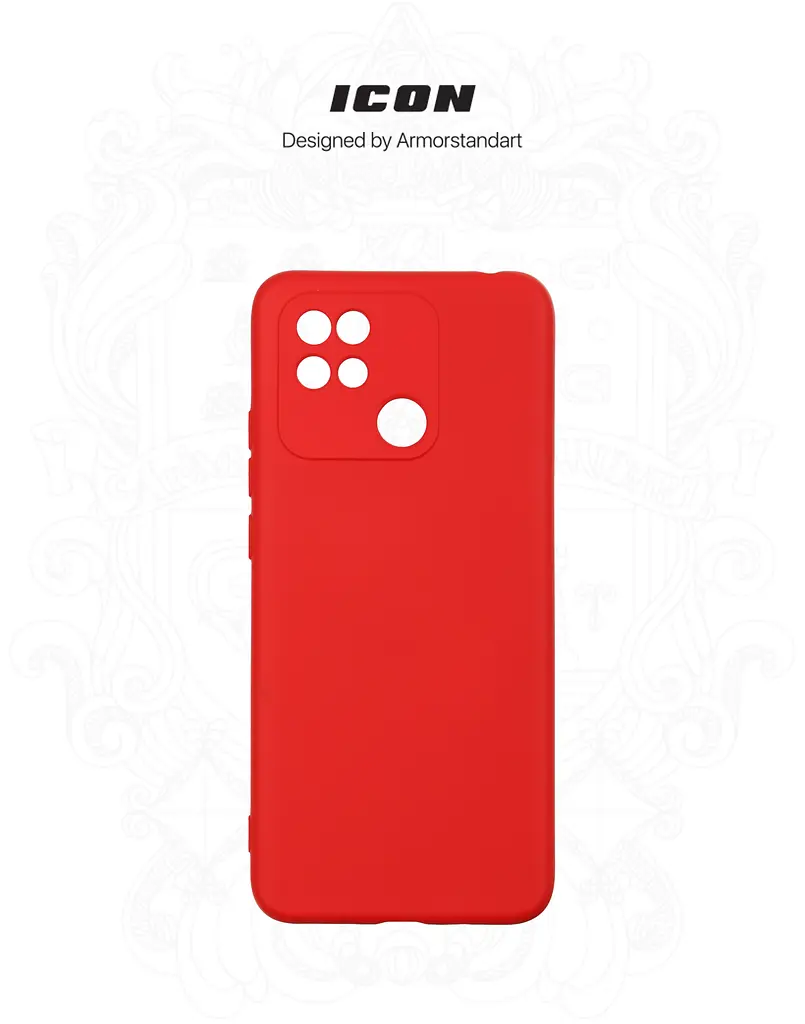 Чехол ArmorStandart ICON для Xiaomi Redmi 10C Camera cover Red (ARM61312) - фото 3