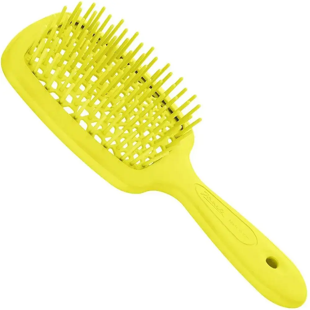 Щітка-гребінець Janeke Superbrush 1830 Yellow Neon [176907] - фото 4