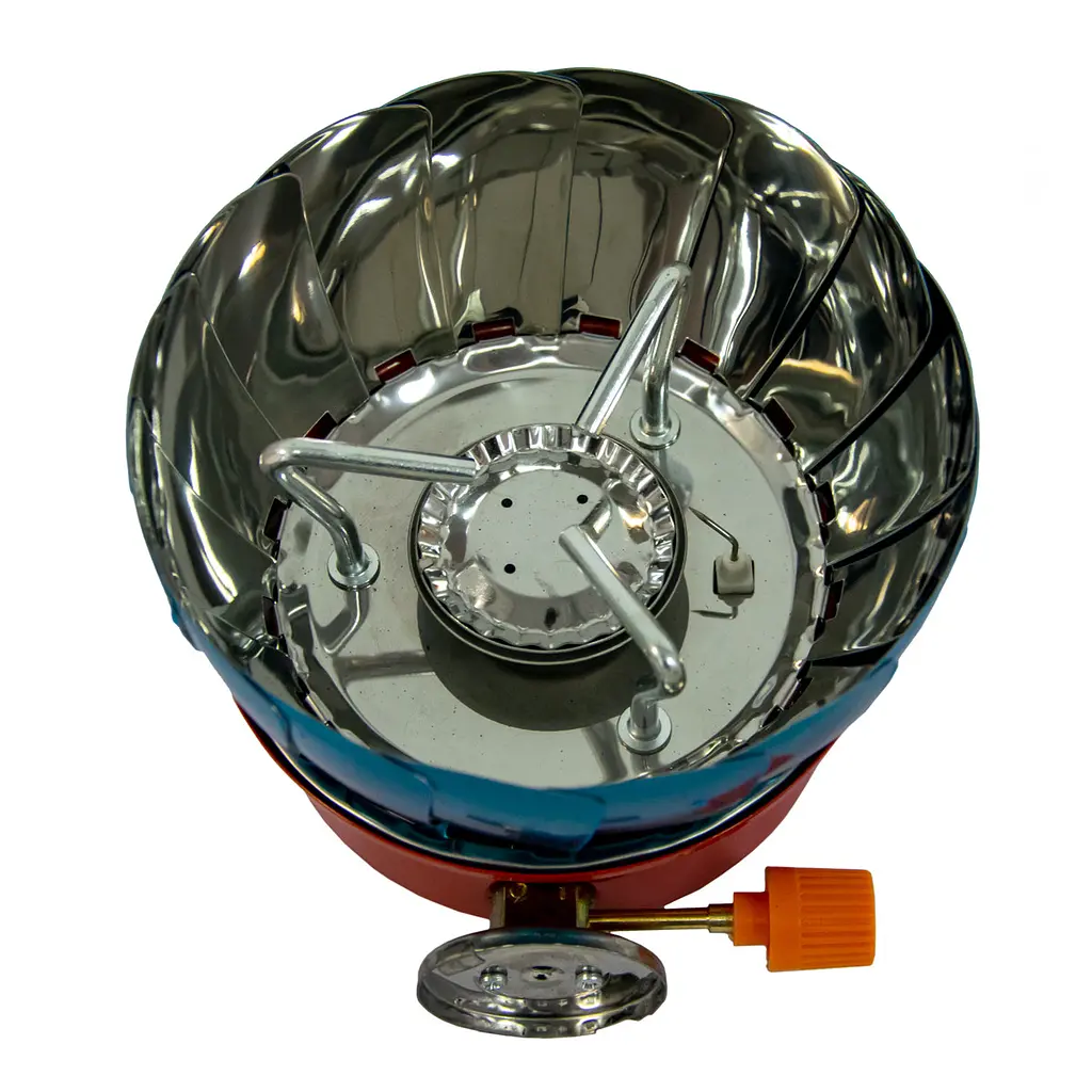 Туристична газова плита Windproof camping stove Yanchuan YC-203 Червоний, таганок газовий на балончик - фото 9