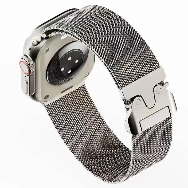 Ремінець Milanese Loop New Design для Apple Watch 42(ser.1-3)/44/45/46/49mm Starlight - фото 3