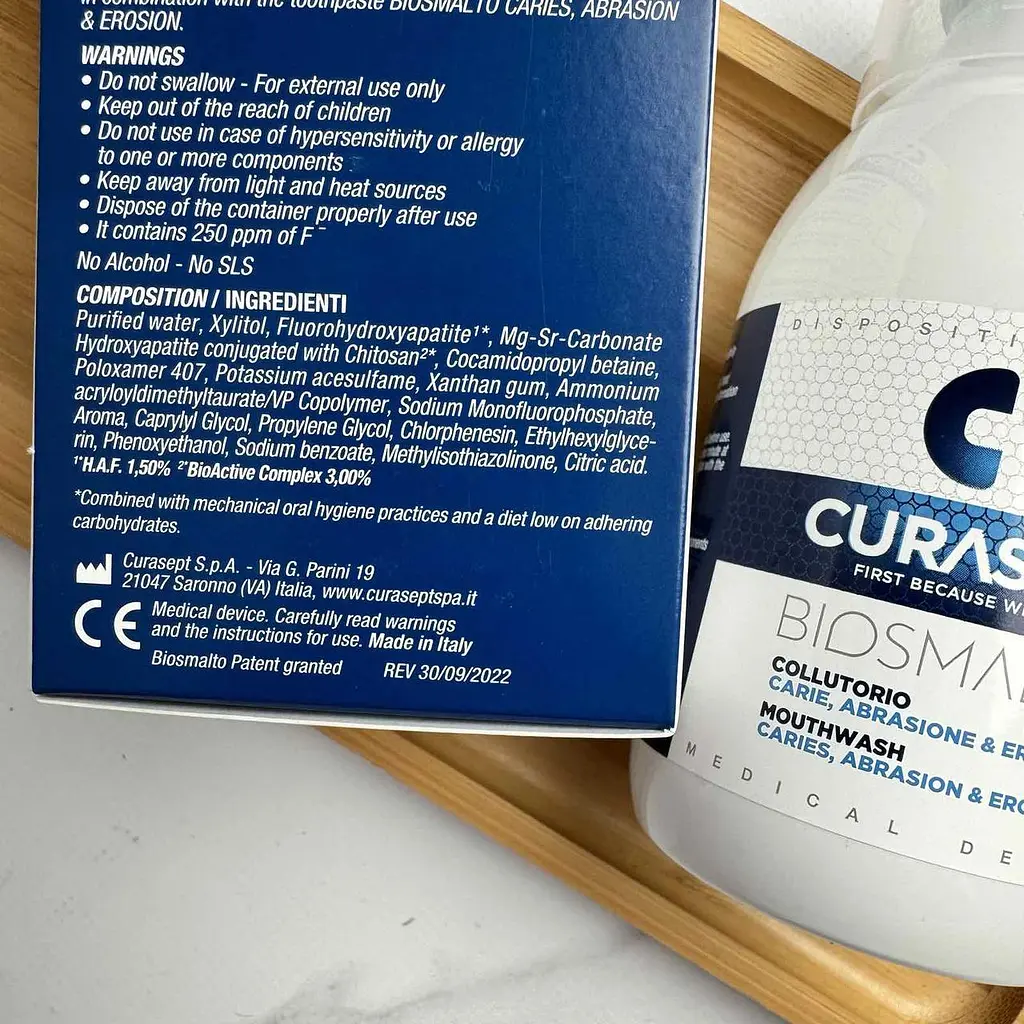 Ополіскувач для ротової порожнини Curasept Biosmalto захист від карієсу 300 мл - фото 2