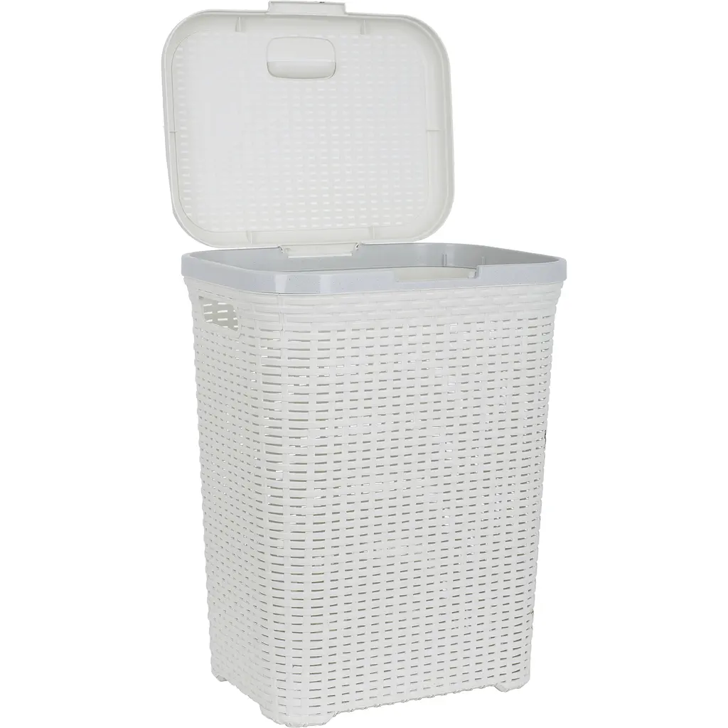 Кошик для білизни Violet House Ротанг White 55 л білий (0726 Роттанг W 55 л) - фото 2