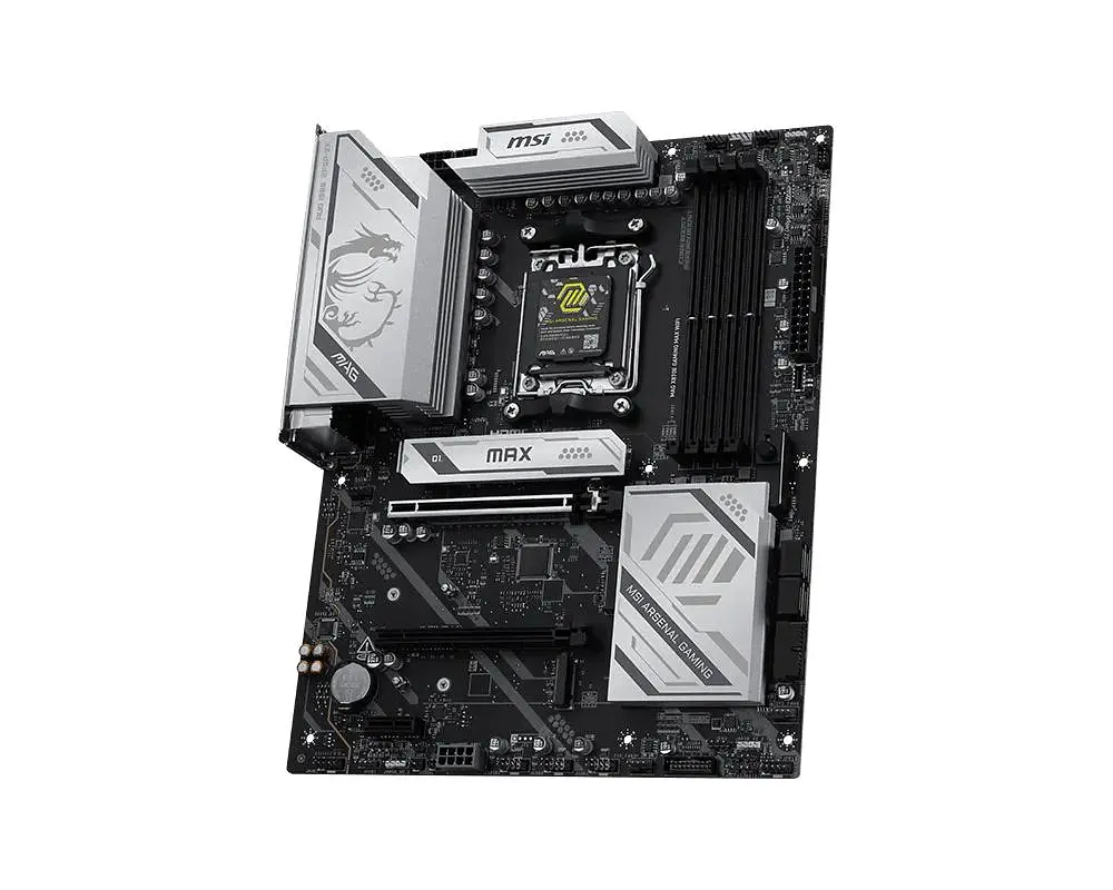 MSI Материнська плата MAG X870E GAMING MAX WIFI sAM5 X870E 4xDDR5 M.2 HDMI Wi-Fi BT ATX - фото 3