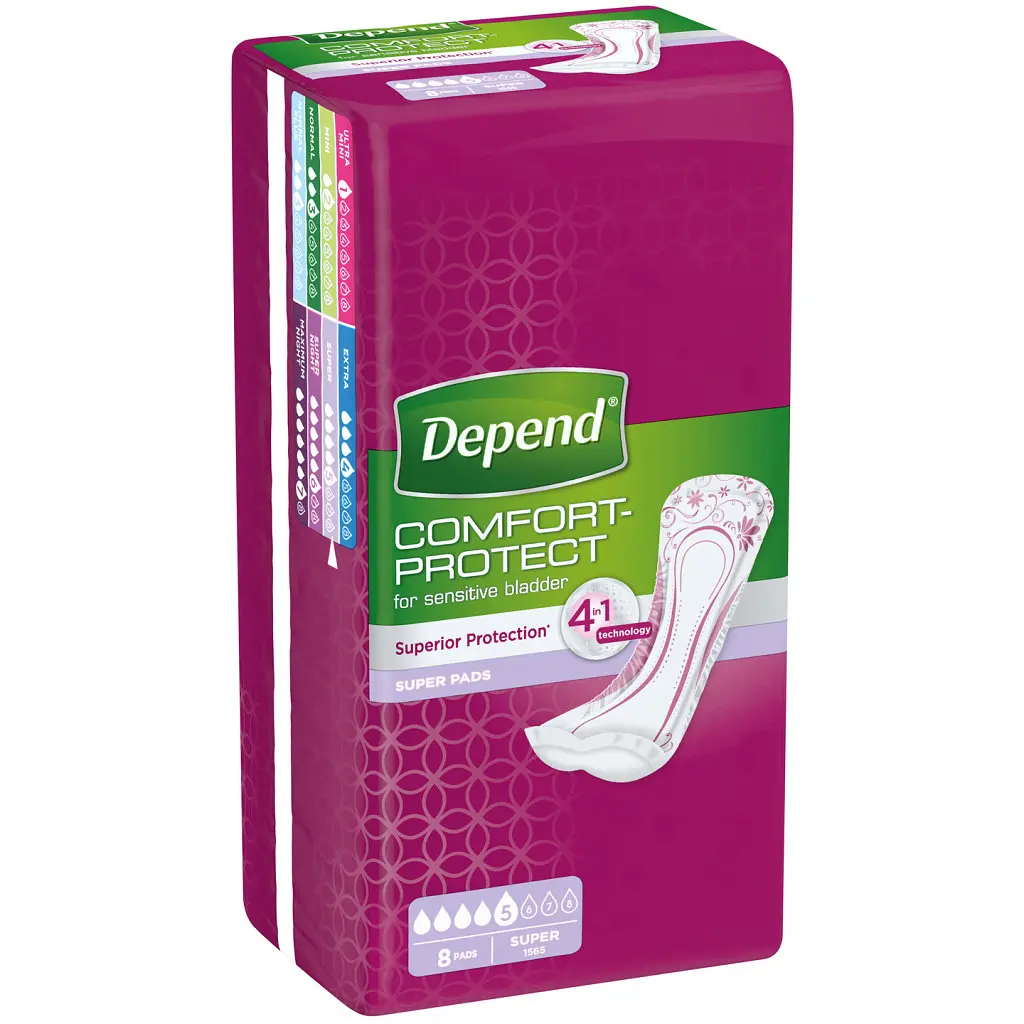 Урологічні прокладки Depend Super Pad 8 шт. (5029053546186//5029053561608) - фото 2