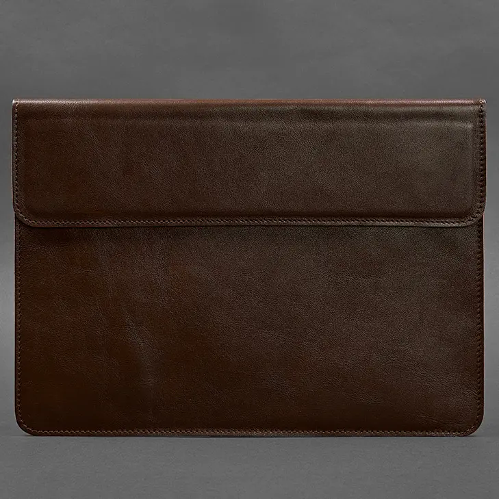 Шкіряний чохол-конверт BlankNote на магнітах для MacBook Pro 16" Бордовий - фото 4