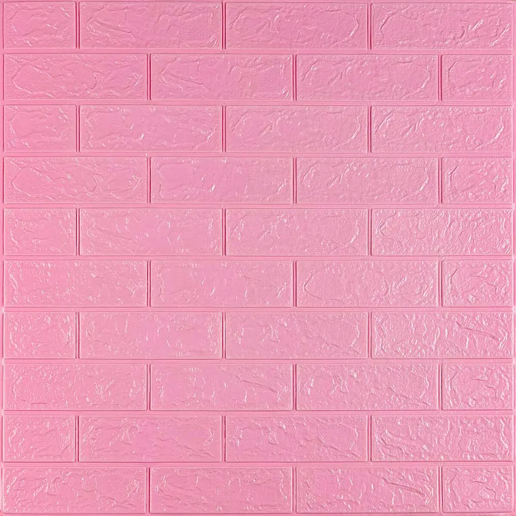 Самоклеюча 3D панель під рожеву цеглу Sticker Wall 3080х700х3мм - фото 2