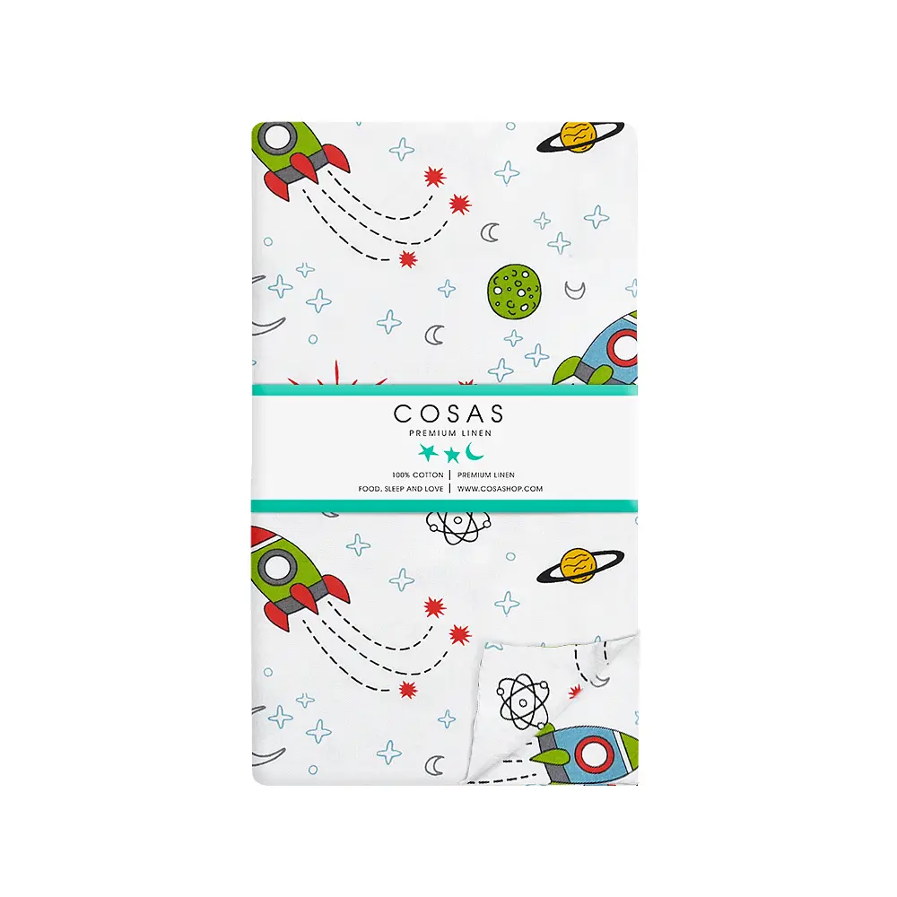Комплект постільної білизни Cosas підлітковий ROCKETS CS2 155 x 215 см (Rockets_Grey_155) - фото 8