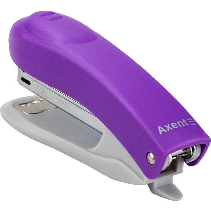 Степлер канцелярский Axent Welle-2 №10/5, 12 листов фиолетовый (4813-09-A) - фото 2