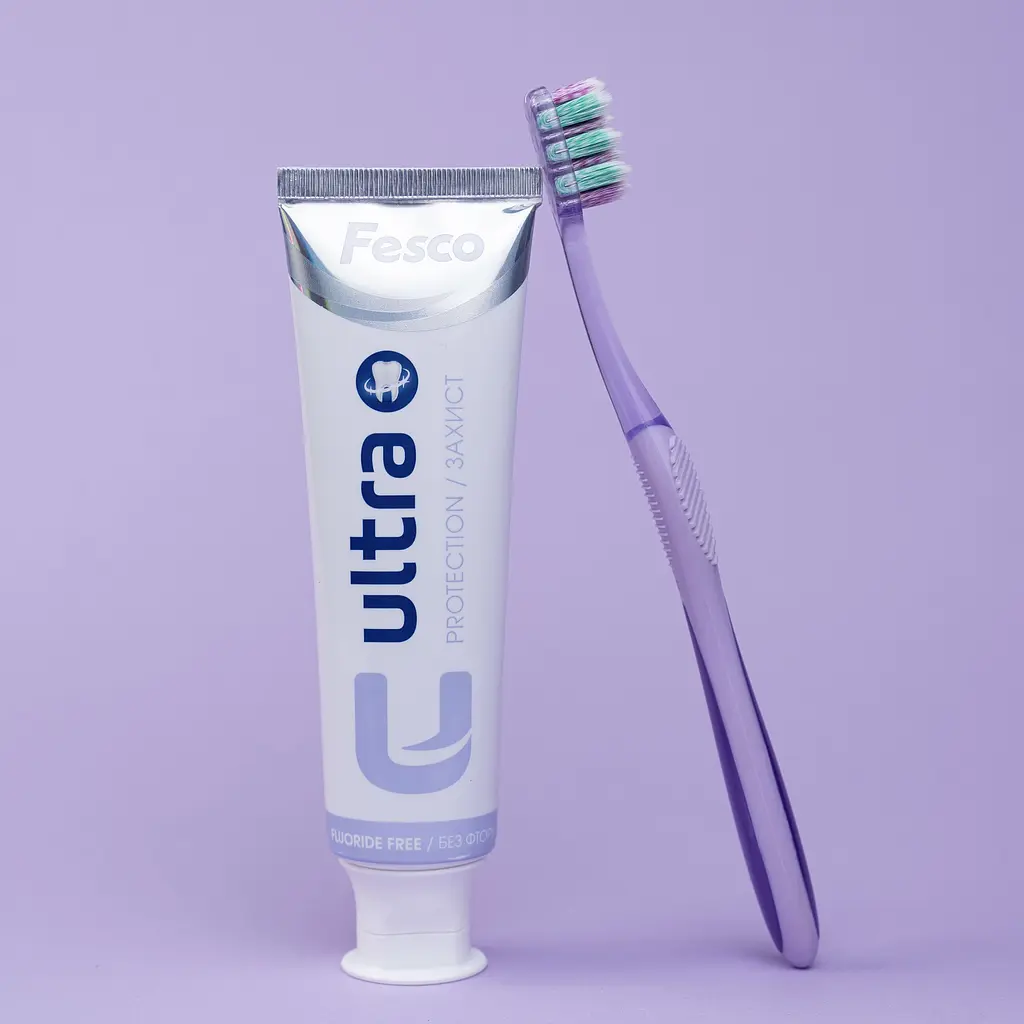 Зубная щетка Fesco Ultra Multibrush фиолетовая - фото 7