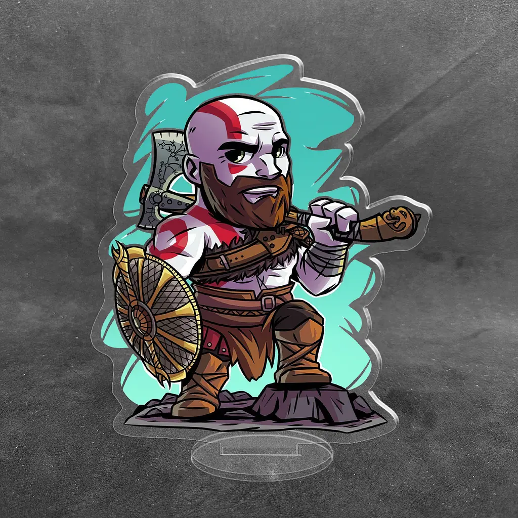 Акрилова колекційна фігурка Chibi - God of War Бог Війни 10 cм - фото 2