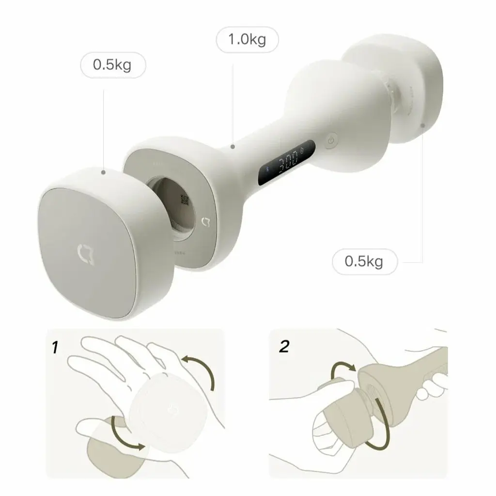 Розумні гантелі Xiaomi MiJia Intelligent Dumbbell світло-зелений - фото 2
