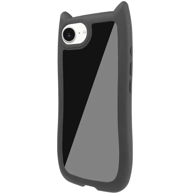 Чохол TPU GETMAN Cat with straps для Apple iPhone 16e / 17e (6.1) Black - фото 2