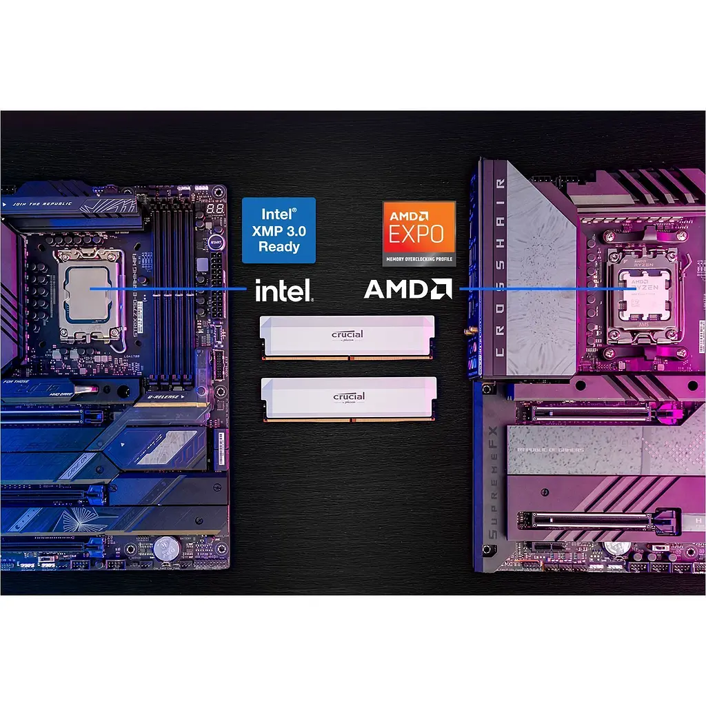 Модуль пам'яті DDR5 Crucial 2x16GB 6000MHz Pro OC White (CP2K16G60C36U5W) [147406] - фото 7