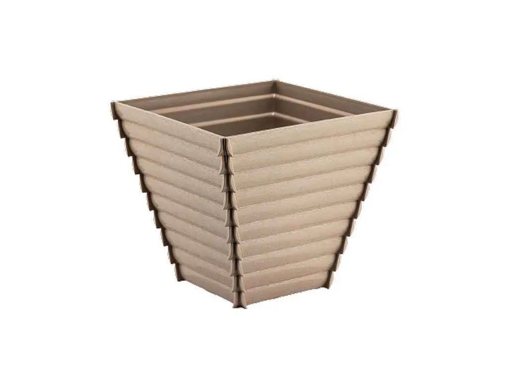 Горщик для квітів ALYA PLASTIK WOODEN (мікс) - фото 4