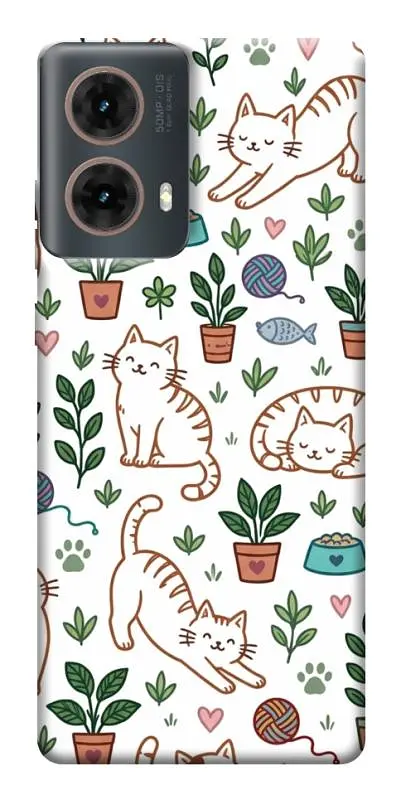 TPU чохол Demsky Cats pattern для Motorola Moto G85