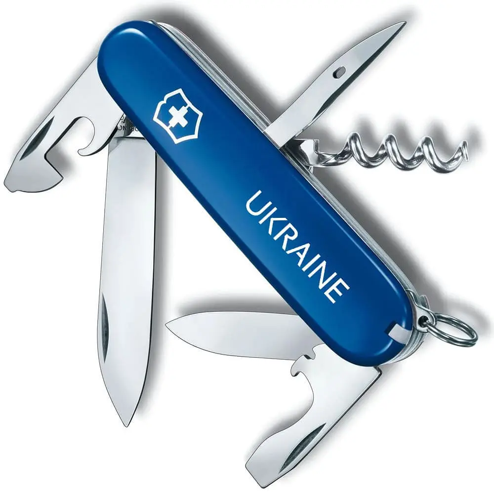 Ніж Victorinox Spartan Ukraine 91мм 12функ син Ukraine біл.