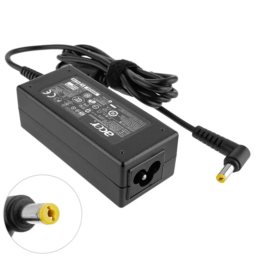 Блок живлення для ноутбука Acer 19V, 1.58A, 30W, 5.5x1.7 мм, 3 holes, black (без кабеля!) - фото 2