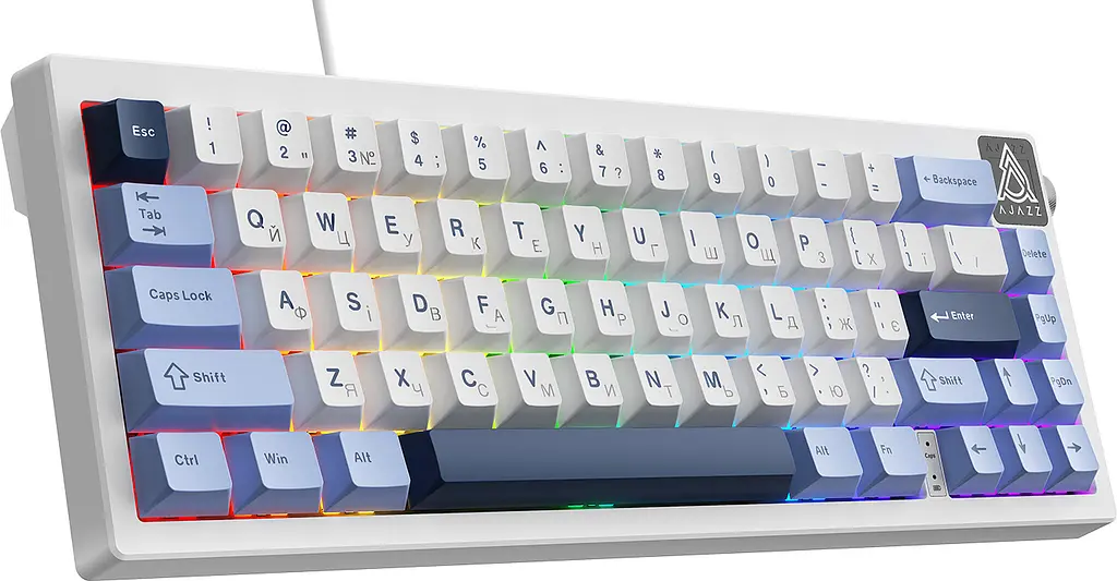 Механічна клавіатура Ajazz AK650 Sea Salt Switch White USB-C (AK650-SS-BWB) - фото 4