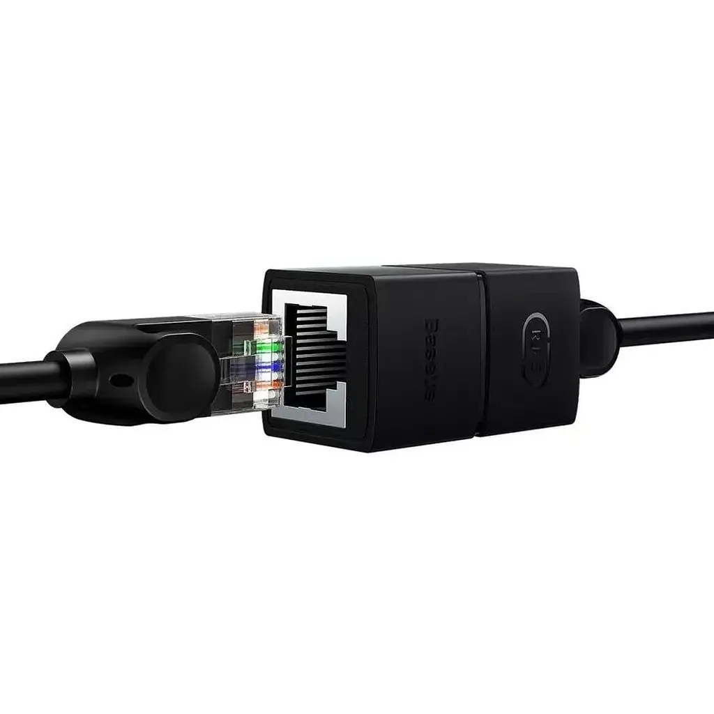 Переходник Baseus AirJoy Series Network Cable Connector Cluster RJ-45 to RJ-45 Black [B00131100111-01] [140346] - фото 7
