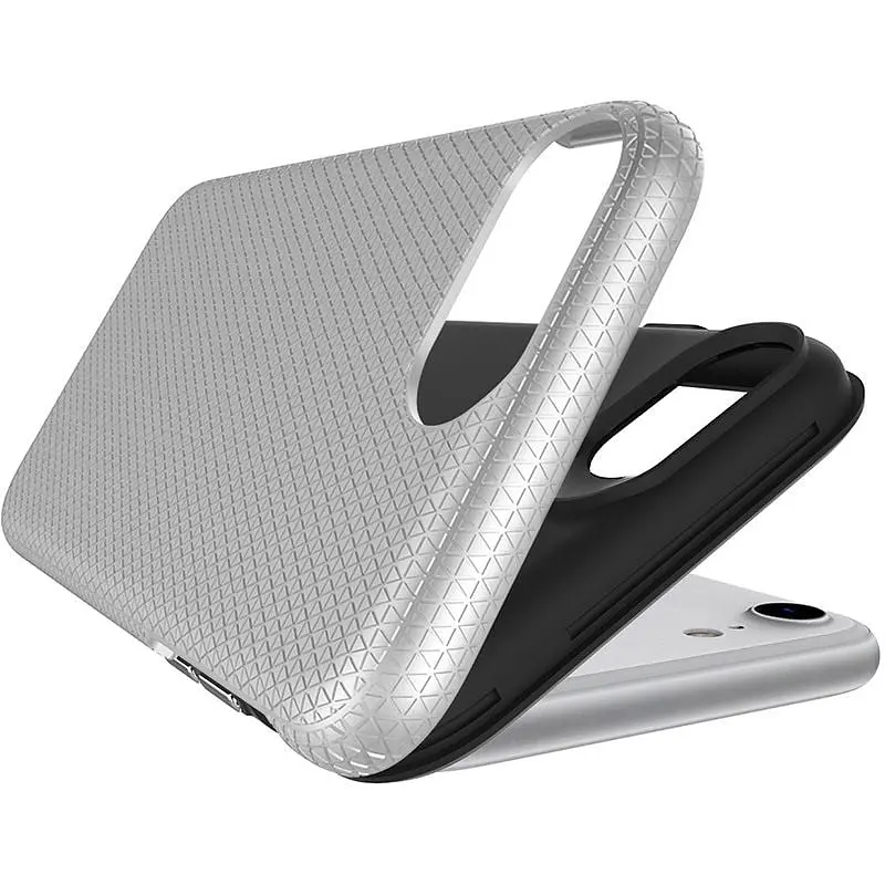 Чехол-накладка Toto Triangle TPU+PC Case Apple iPhone 7/8/SE 2020 Silver - фото 2