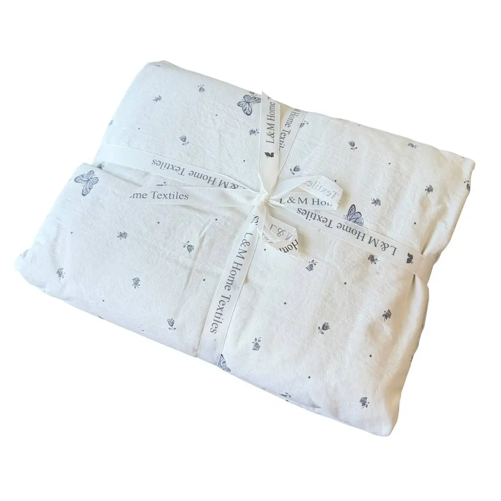 Постільна білизна євро з мокрої бавовни L&M Home Textiles Print 1 21478 200х230 см - фото 2