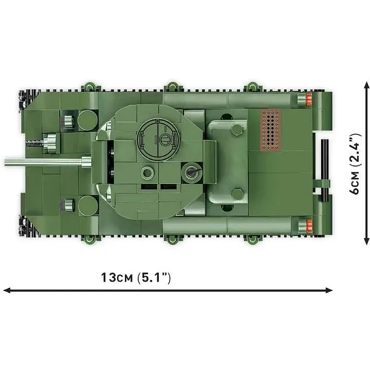Конструктор Cobi Вторая Мировая Война Танк M4 Шерман, 312 деталей (COBI-2715) - фото 5