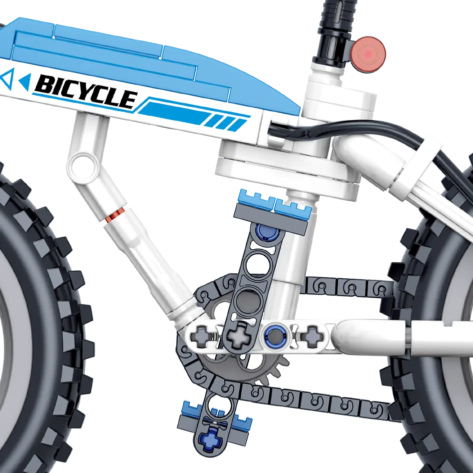 Конструктор велосипед COOL DESIGN BIKE ZHEGAO спортивный скоростной 228 деталей - фото 5