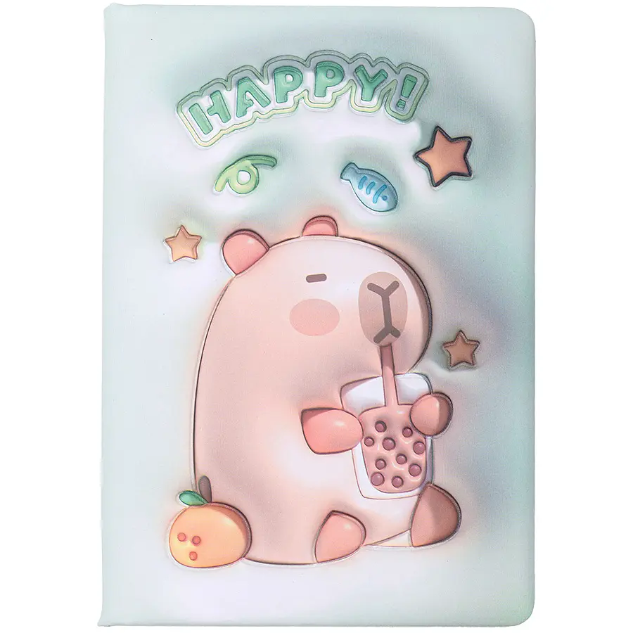Блокнот ZiBi Kids Line Capybara 14.5х21 см, 80 листов, обложка Soft PU в ассортименте (ZB.700001) - фото 2