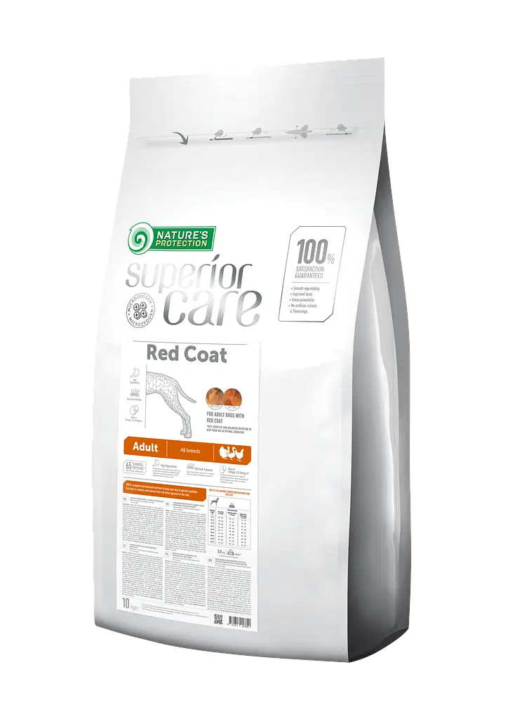 Сухий корм для собак малих порід з рудим забарвленням шерсті Nature's Protection SC Red Coat Adult All Breeds, 10кг