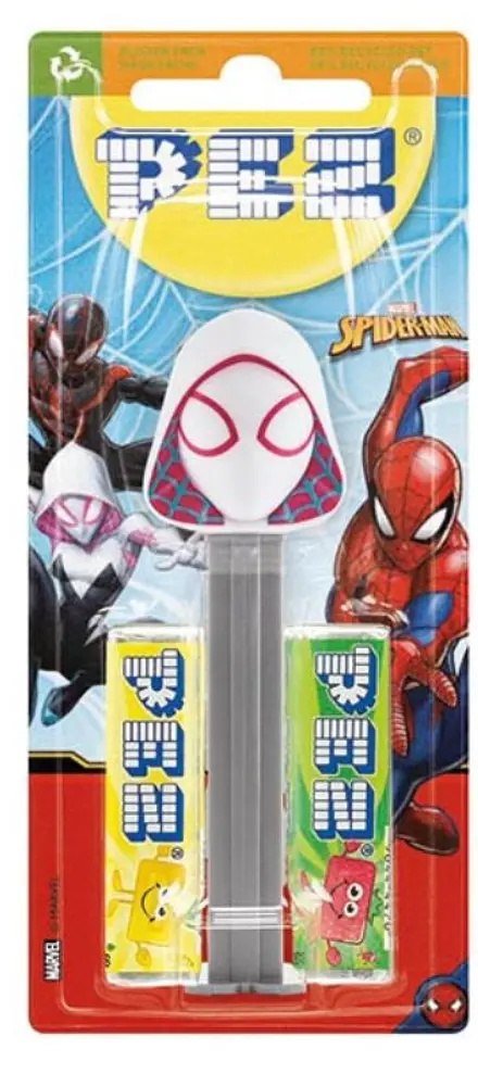 Диспенсер із цукерками Pez Marvel Collection Людина-павук Сірий 17г - фото 2