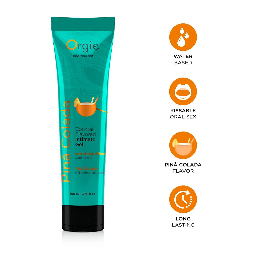 Лубрикант на водній основі Orgie Lube Tube Pina Colada, 100 мл, смак та аромат піна колади - фото 3