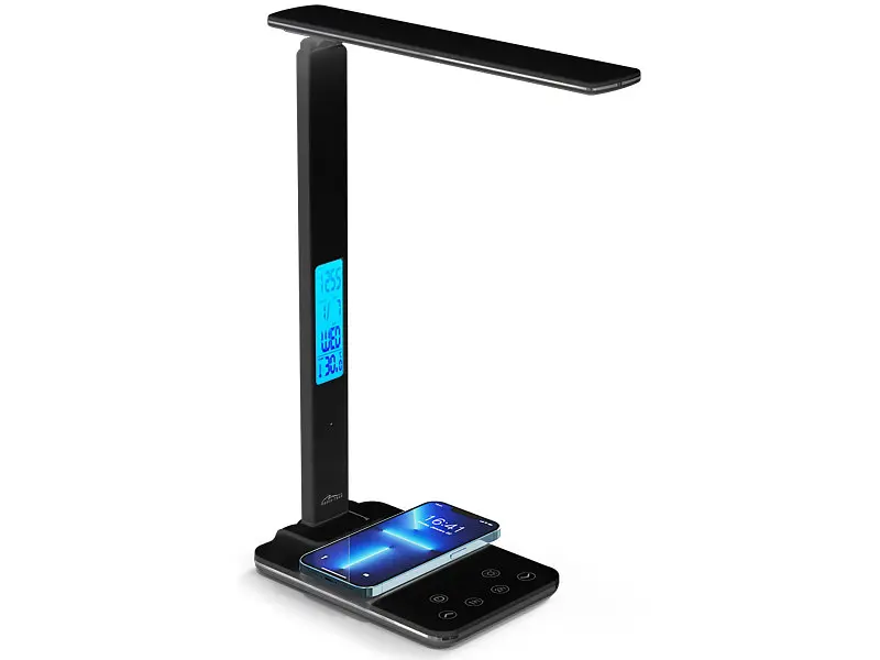 Настільна лампа Media-Tech Wireless Charging Lamp Leditou Black (MT222K) - фото 2