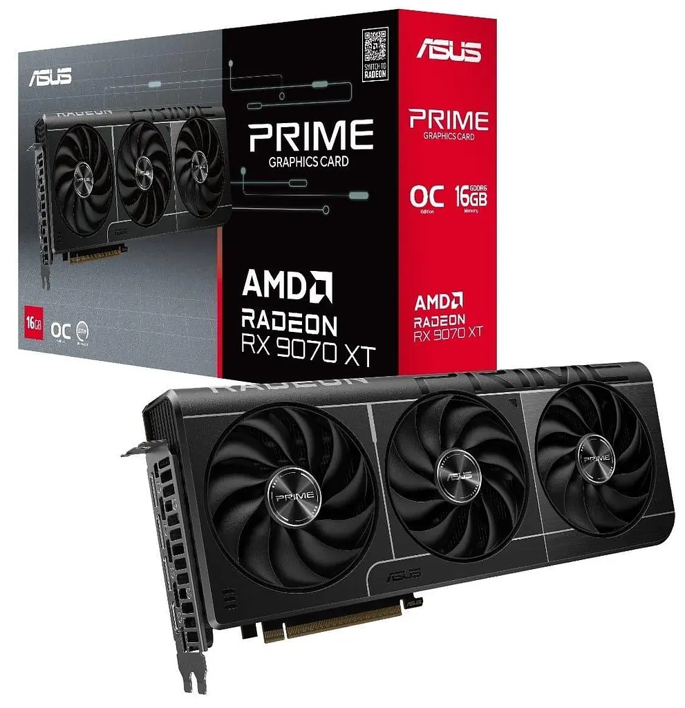Видеокарта ASUS AMD Radeon RX 9070 XT 16GB Prime OC (PRIME-RX9070XT-O16G) (GDDR6, 256 bit, PCI-E v5.0 x16) - фото 11