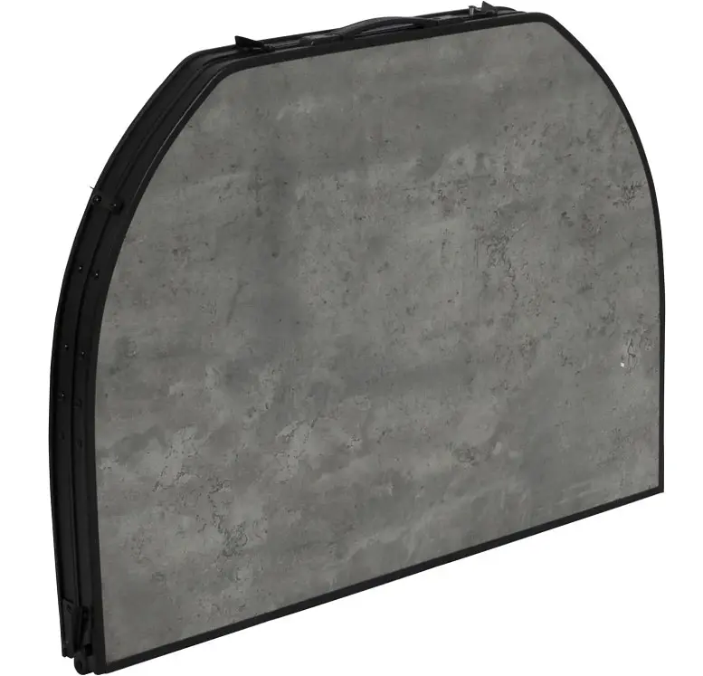 Стол Bo-Camp Northgate Oval 120x80 cm Black/Grey (1404187) - фото 7
