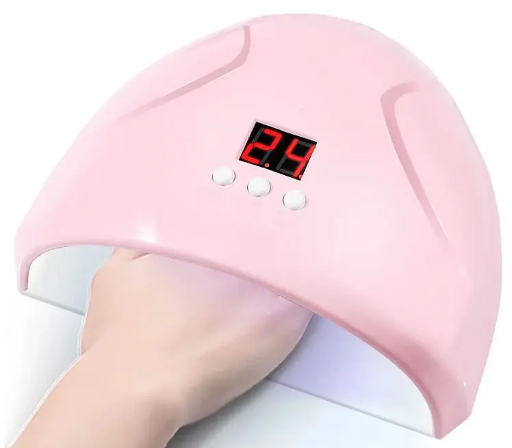 Лампа для сушіння нігтів манікюру та педикюру Beauty Nail Led Lamp 258FD компактна з UV світлом на 36w - фото 4