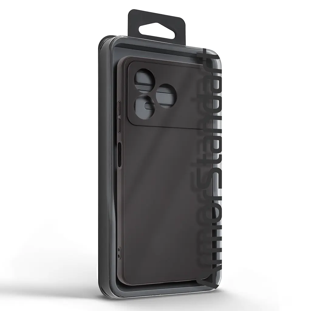 Чехол-накладка для смартфона ZTE Blade A36 4G противоударный, силиконовый, термополиуретановый (ТПУ), с защитой камеры и корпуса, черный, защита всего корпуса, ArmorStandart (ARM88901) - фото 5