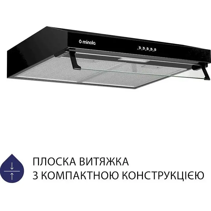 Вытяжка плоская Minola HPL 514 BL - фото 2
