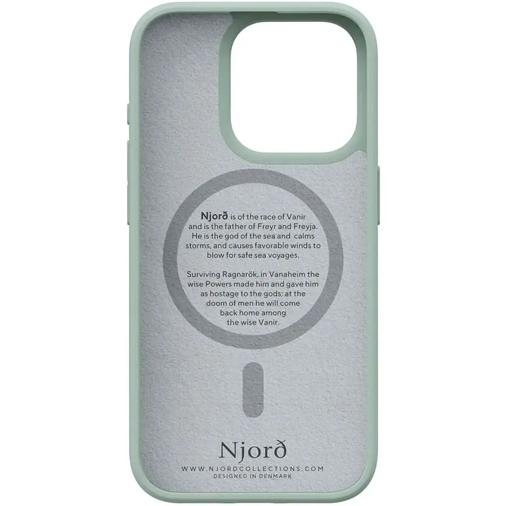 Чехол-накладка Njord Fabric MagSafe Case Turquoise для iPhone 15 Pro (NA53FA13) - фото 3