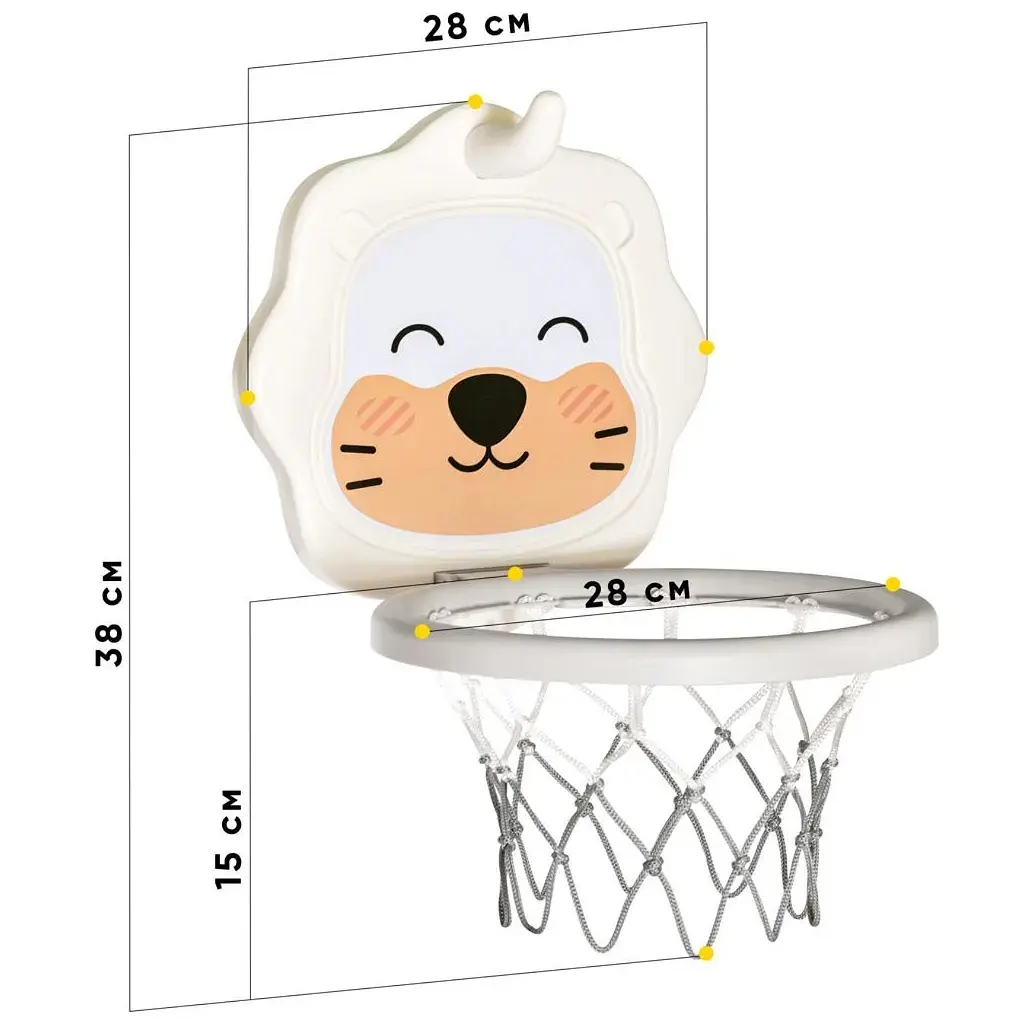Игровой набор Mealux Баскетбольная корзина Sonic (KD-H012 White) - фото 2