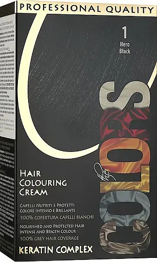 Фарба для волосся Maxima Professional Hair Сoloring з кератином колір 1 чорна - фото 4