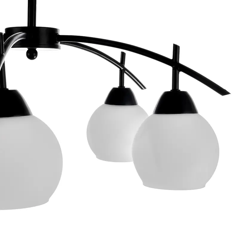 Люстра стельова Brille класична в зал E27 60W BK (LK-562C/5) - фото 3