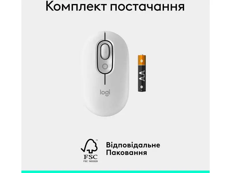 Миша Logitech POP Mouse Off-White (910-007411) - фото 6