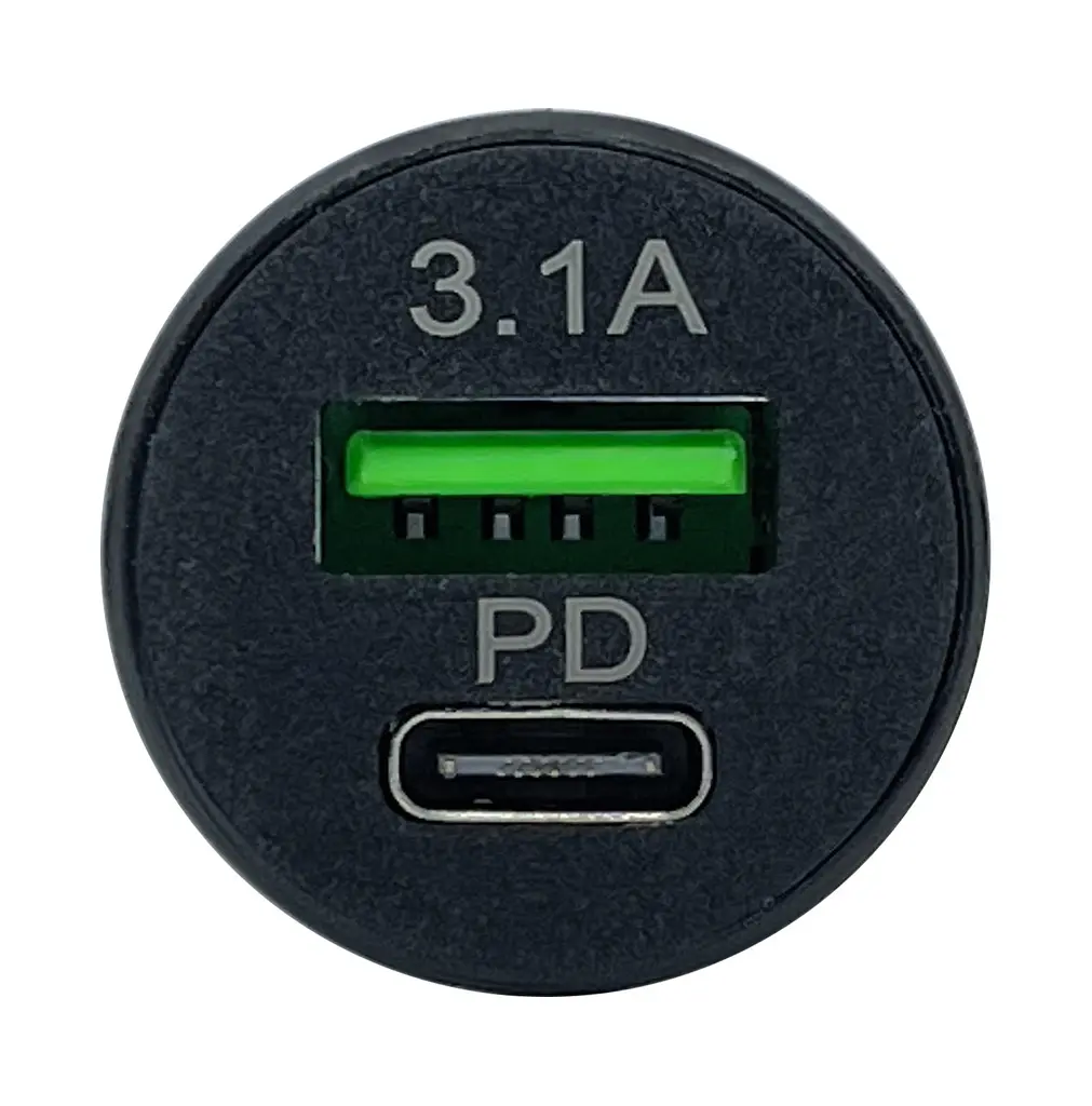 Автомобильное зарядное устройство XON UniLink Type-C 15W (PD15) + 5V/3.1A Black (CU00AC31AB 3395) - фото 2