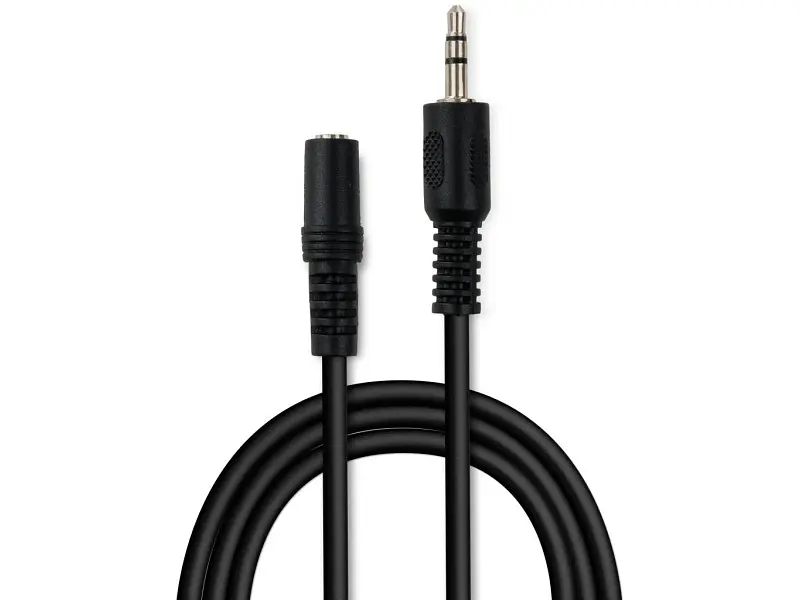 Кабель Vinga Jack 3.5mm M/F 1.8 m (VCPDCJ35MF1.8BK)