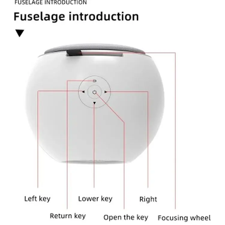 Smart проектор HD (1280x720) на Android портативный XPRO Panoplus Kolo 4000 lm с внешним подключением к iOS и Android для офиса, домашнего кинотеатра и проведения презентаций + Аэромышь в комплекте (L7KUK7_3699) - фото 3