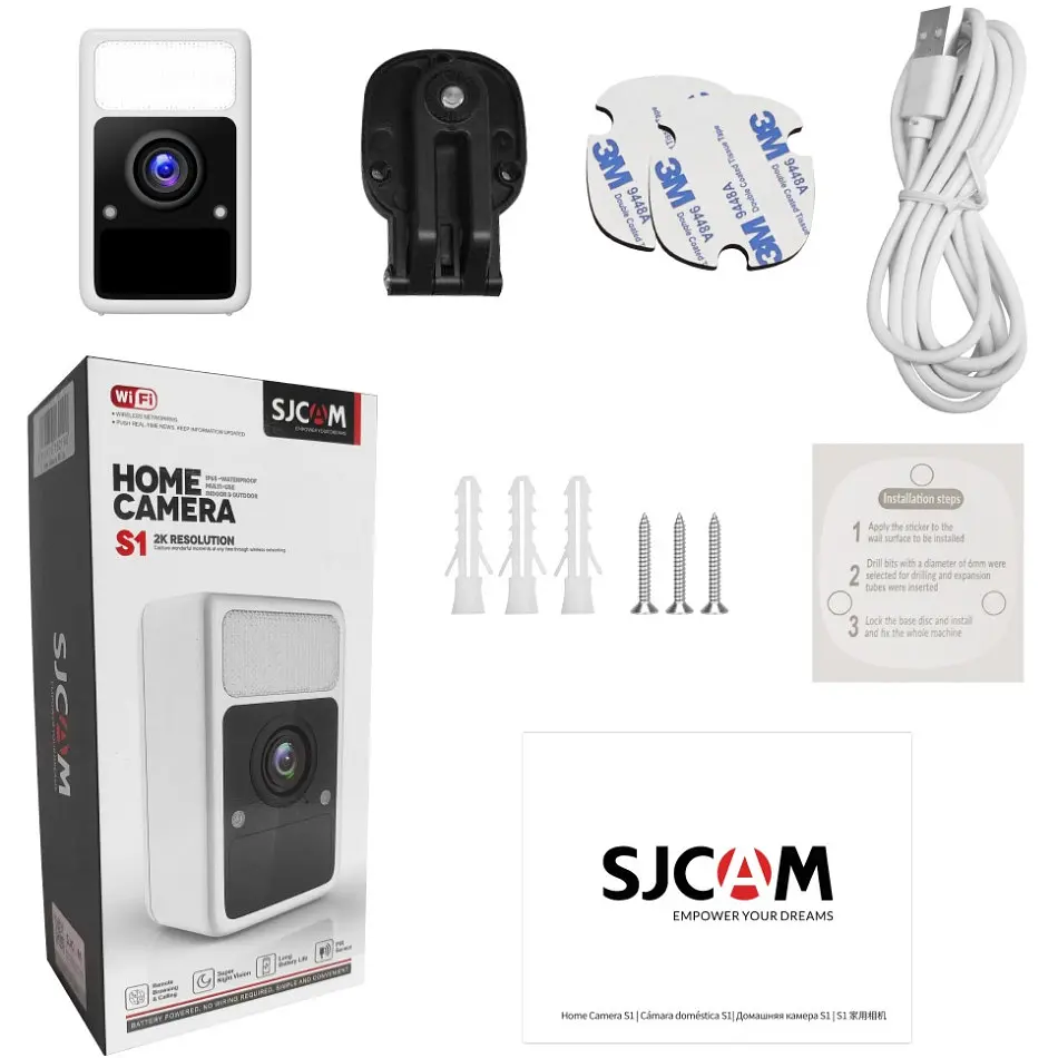 IP відеокамера SJCAM S1, JPG, 4M, 2.4GHz, LED + infrared, MP4 - фото 5