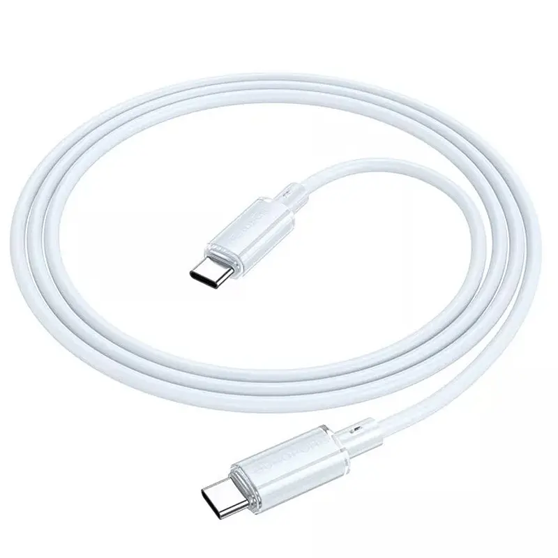 Дата кабель Borofone BX112 Lemon Type-C to Type-C 60W (1m) Blue - фото 4