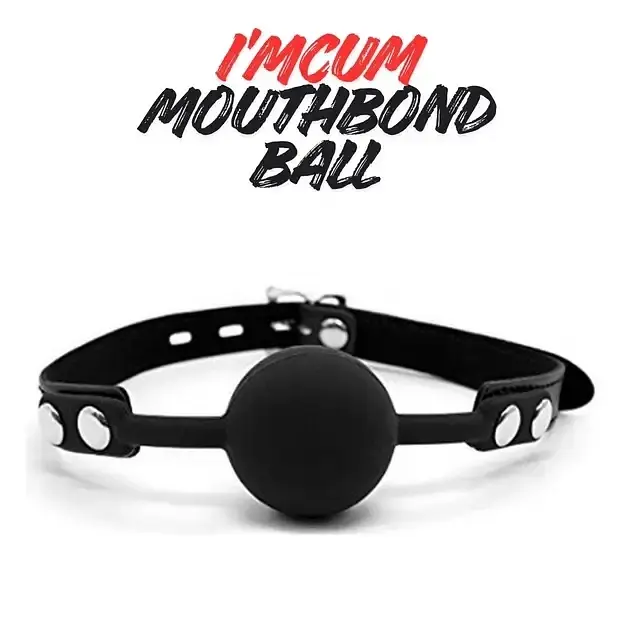 Кляп I'MCUM MouthBond Ball Чорний (IM-SM216_bk) - фото 4